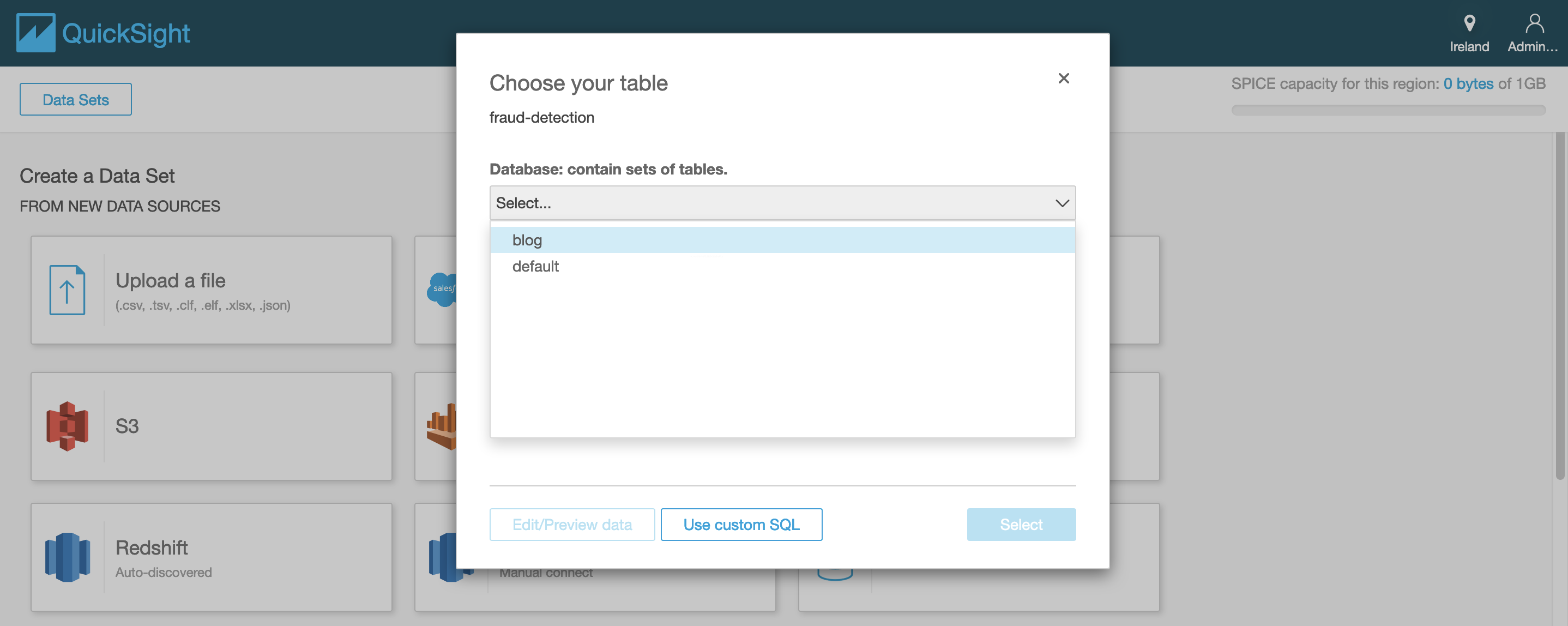 Select Database